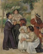 Auguste Renoir Sanatçının Ailesi Kanvas Tablo