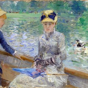 Berthe Morisot Boulogne Ormanı'ndaki Göl Kanvas Tablo
