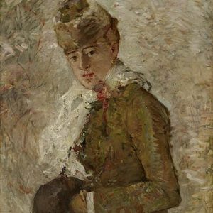 Berthe Morisot Kış Diğer Adıyla Manşetli Kadın Kanvas Tablo