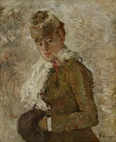 Berthe Morisot Kış Diğer Adıyla Manşetli Kadın Kanvas Tablo