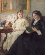 Berthe Morisot Sanatçının Annesi ve Kızkardeşi Kanvas Tablo