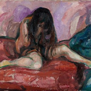 Edvard Munch Ağlayan Çıplak Kanvas Tablo