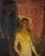 Edvard Munch Cehennemde Otoportre Kanvas Tablo