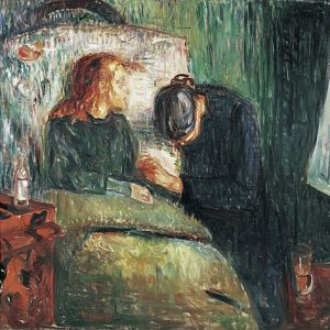 Edvard Munch Hasta Çocuk Kanvas Tablo