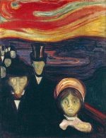Edvard Munch Kaygı Kanvas Tablo
