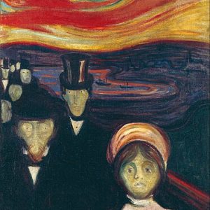Edvard Munch Kaygı Kanvas Tablo
