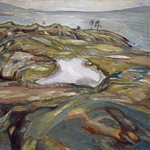 Edvard Munch Kıyı Manzarası Kanvas Tablo