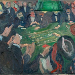 Edvard Munch Monte Carlo'daki Rulet Masasında Kanvas Tablo