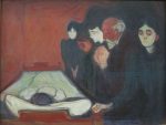 Edvard Munch Ölüm Yatağında Kanvas Tablo