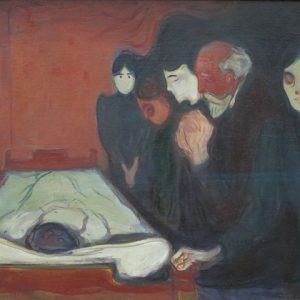 Edvard Munch Ölüm Yatağında Kanvas Tablo