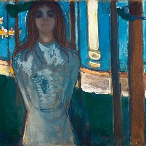 Edvard Munch Ses Yaz Gecesi Kanvas Tablo