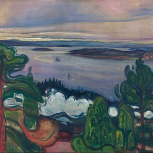 Edvard Munch Tren Dumanı Kanvas Tablo