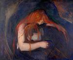 Edvard Munch Vampir Kanvas Tablo