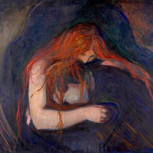 Edvard Munch Vampir Kanvas Tablo
