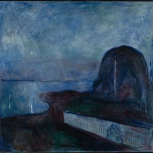 Edvard Munch Yıldızlı Gece Kanvas Tablo