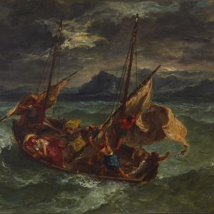 Eugène Delacroix Celile Denizi'ndeki Mesih Kanvas Tablo