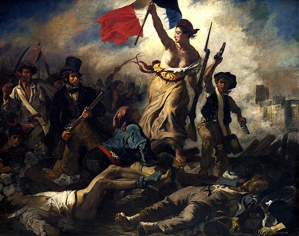 Eugène Delacroix Halka Yol Gösteren Özgürlük Kanvas Tablo