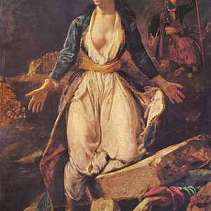 Eugène Delacroix Missolonghi Harabeleri Üzerindeki Yunanistan Kanvas Tablo