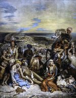 Eugène Delacroix Sakız Adası Katliamı Kanvas Tablo