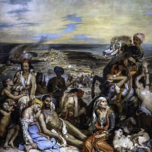 Eugène Delacroix Sakız Adası Katliamı Kanvas Tablo