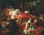 Eugène Delacroix Sardanapalus'un Ölümü Kanvas Tablo