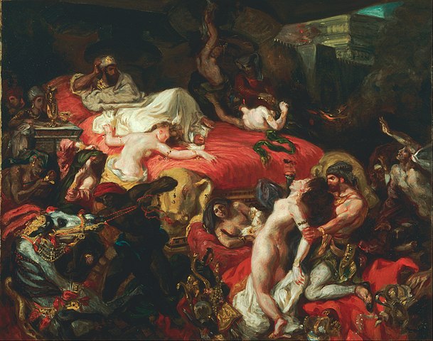 Eugène Delacroix Sardanapalus'un Ölümü Kanvas Tablo