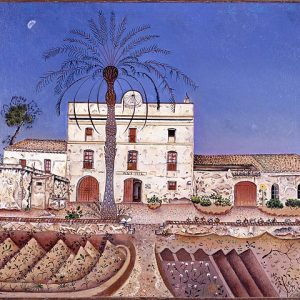 Joan Miró Palmiyeli Ev Kanvas Tablo