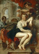 Peter Paul Rubens Bathsheba Tuvaletinde Kanvas Tablo
