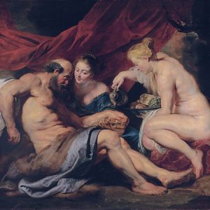 Peter Paul Rubens Lut ve Kızları Kanvas Tablo