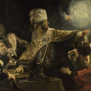 Rembrandt Belşazzar'ın Ziyafeti Kanvas Tablo