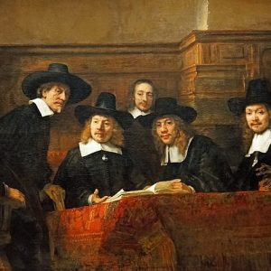 Rembrandt Kumaşçılar Loncası Müfettişleri Kanvas Tablo