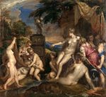 Titian Diana ve Callisto Kanvas Tablo