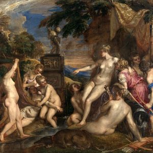 Titian Diana ve Callisto Kanvas Tablo