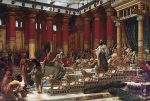 Edward John Poynter Seba Kraliçesi'nin Kral Süleyman'ı Ziyareti Kanvas Tablo