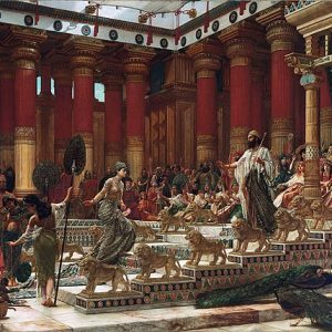 Edward John Poynter Seba Kraliçesi'nin Kral Süleyman'ı Ziyareti Kanvas Tablo