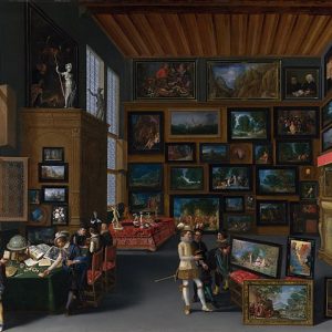 Hans Jordaens Resimlerle Asılmış Bir Odada Uzmanlar Kanvas Tablo