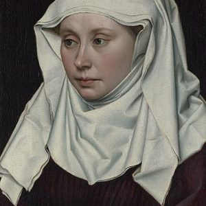 Robert Campin Kadın Kanvas Tablo