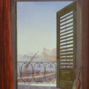 Carl Gustav Carus Napoli'de Balkon Kanvas Tablo