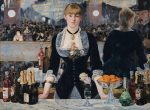 Édouard Manet Folies-Bergère'de Bir Bar Kanvas Tablo