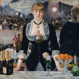 Édouard Manet Folies-Bergère'de Bir Bar Kanvas Tablo