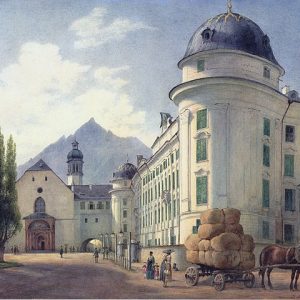 Jakob Alt Hofburg ve Innsbruck'taki Fransisken Kilisesi Kanvas Tablo
