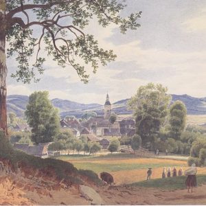 Jakob Alt Jablunkau Kasabası Kanvas Tablo