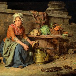 Martin Drolling Sütçü Kız Kanvas Tablo