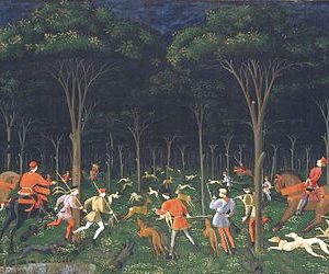 Paolo Uccello Ormandaki Av Kanvas Tablo