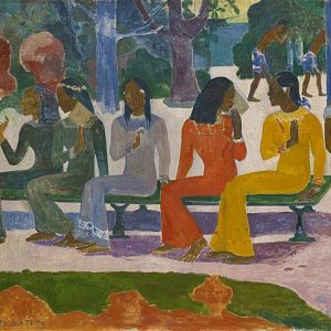 Paul Gauguin Bugün Pazara Gitmeyeceğiz Kadın Kanvas Tablo