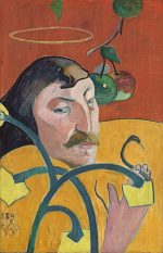 Paul Gauguin Halo ve Yılanlı Otoportre Kanvas Tablo