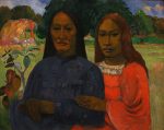 Paul Gauguin İki Kadın Kanvas Tablo