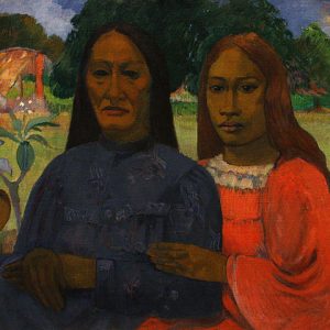 Paul Gauguin İki Kadın Kanvas Tablo