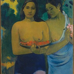 Paul Gauguin İki Tahitili Kadın Kanvas Tablo