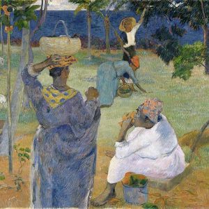 Paul Gauguin Mangolar Arasında Kanvas Tablo